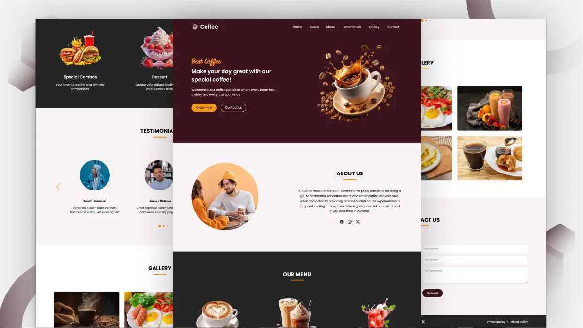 Coffee Website 1