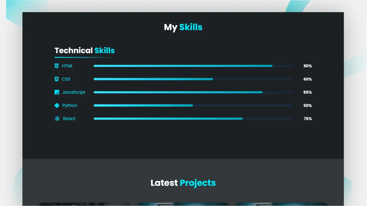 HTML Portfolio 3