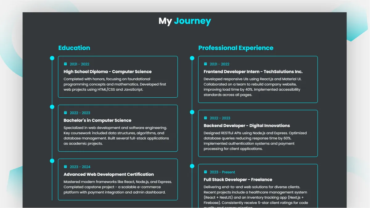 HTML Portfolio 5