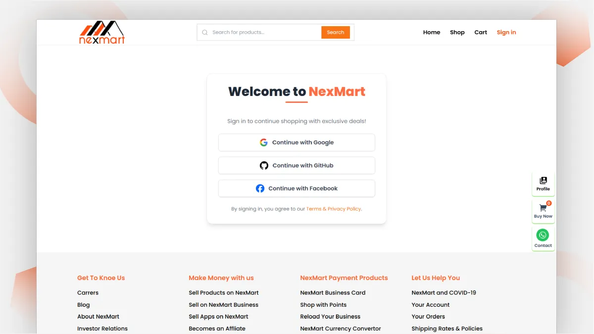 NextMart Ecommerce 4