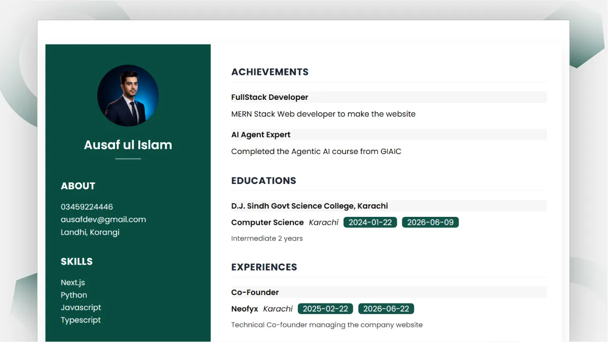Resume Builder 4